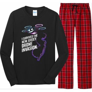 I Survived The New Jersey Drone Invasion Long Sleeve Pajama Set