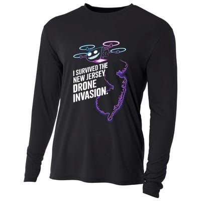 I Survived The New Jersey Drone Invasion Cooling Performance Long Sleeve Crew