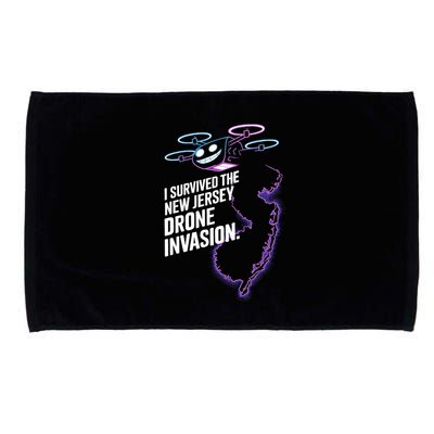 I Survived The New Jersey Drone Invasion Microfiber Hand Towel