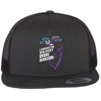 I Survived The New Jersey Drone Invasion Flat Bill Trucker Hat