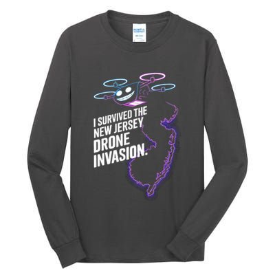 I Survived The New Jersey Drone Invasion Tall Long Sleeve T-Shirt