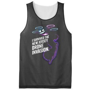 I Survived The New Jersey Drone Invasion Mesh Reversible Basketball Jersey Tank