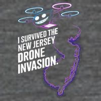 I Survived The New Jersey Drone Invasion Women's V-Neck T-Shirt