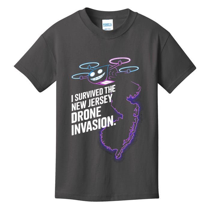 I Survived The New Jersey Drone Invasion Kids T-Shirt