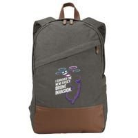I Survived The New Jersey Drone Invasion Cotton Canvas Backpack