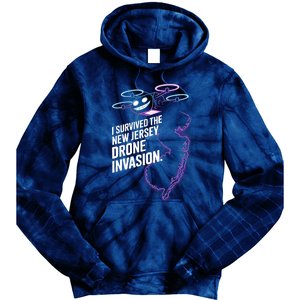 I Survived The New Jersey Drone Invasion Tie Dye Hoodie