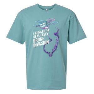 I Survived The New Jersey Drone Invasion Sueded Cloud Jersey T-Shirt