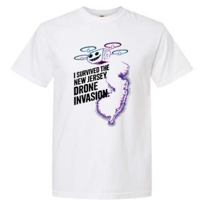 I Survived The New Jersey Drone Invasion Garment-Dyed Heavyweight T-Shirt