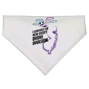 I Survived The New Jersey Drone Invasion USA-Made Doggie Bandana