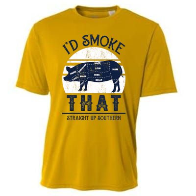 Id Smoke That Straight Up Southern Pig Vintage Cooling Performance Crew T-Shirt