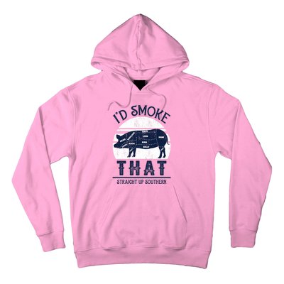 Id Smoke That Straight Up Southern Pig Vintage Hoodie