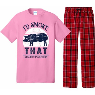 Id Smoke That Straight Up Southern Pig Vintage Pajama Set