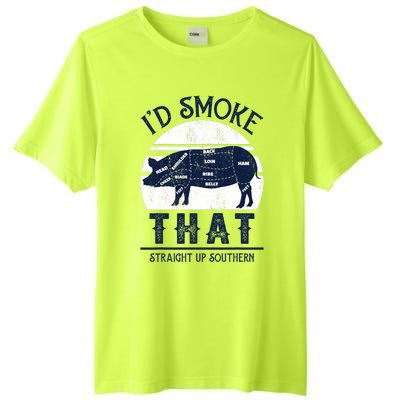 Id Smoke That Straight Up Southern Pig Vintage Tall Fusion ChromaSoft Performance T-Shirt