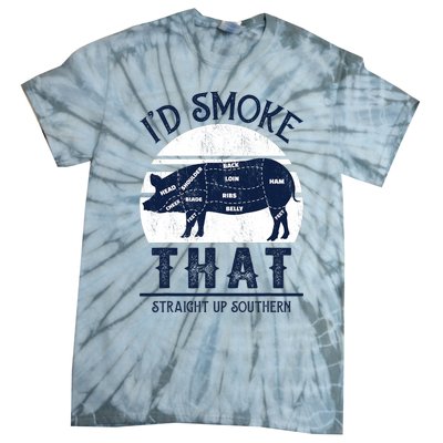 Id Smoke That Straight Up Southern Pig Vintage Tie-Dye T-Shirt