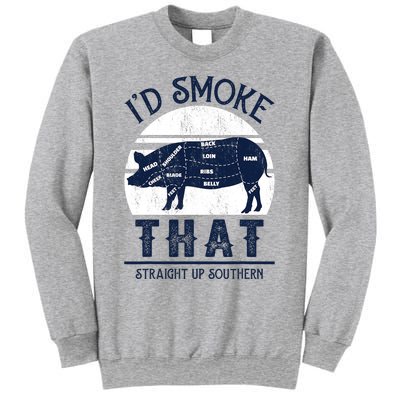 Id Smoke That Straight Up Southern Pig Vintage Sweatshirt