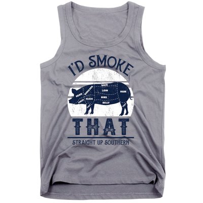 Id Smoke That Straight Up Southern Pig Vintage Tank Top