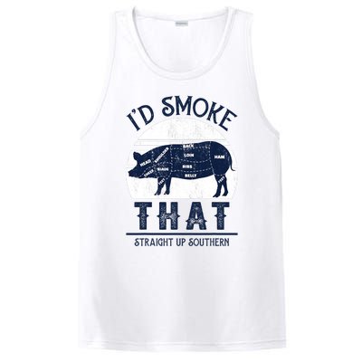 Id Smoke That Straight Up Southern Pig Vintage PosiCharge Competitor Tank