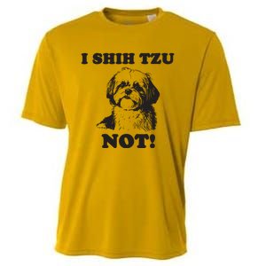 I SHIH TZU NOT Funny Shih Tzu Dog Cooling Performance Crew T-Shirt