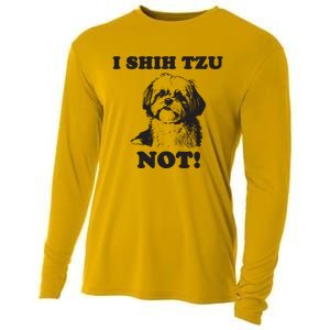 I SHIH TZU NOT Funny Shih Tzu Dog Cooling Performance Long Sleeve Crew