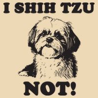 I SHIH TZU NOT Funny Shih Tzu Dog Drawstring Bag