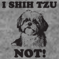 I SHIH TZU NOT Funny Shih Tzu Dog Tall Hoodie