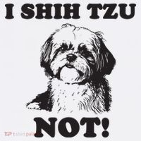 I SHIH TZU NOT Funny Shih Tzu Dog Cool Comfort Performance Bucket Hat