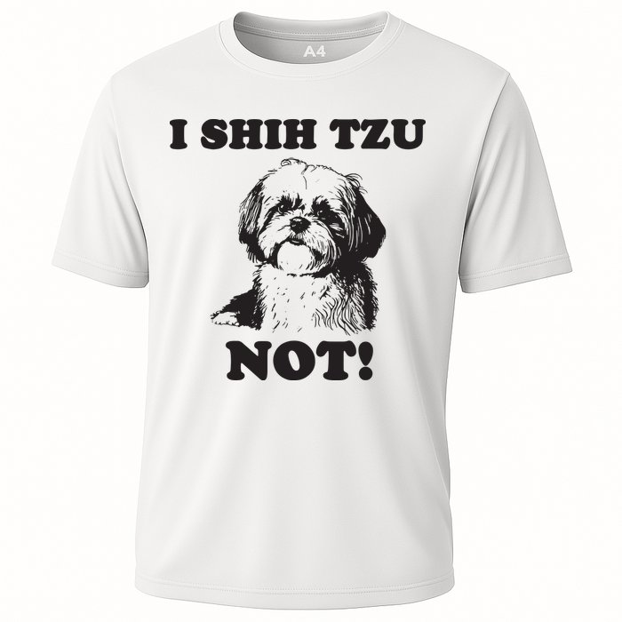 I SHIH TZU NOT Funny Shih Tzu Dog Performance Shirt