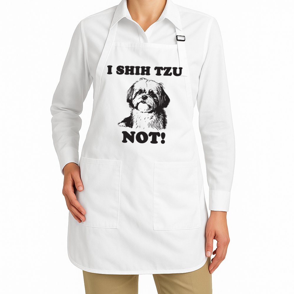 I SHIH TZU NOT Funny Shih Tzu Dog Apron