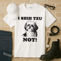 I SHIH TZU NOT Funny Shih Tzu Dog Tall T-Shirt