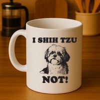 I SHIH TZU NOT Funny Shih Tzu Dog Mug