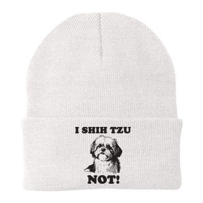 I SHIH TZU NOT Funny Shih Tzu Dog Beanie