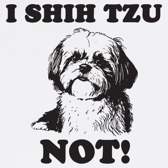 I SHIH TZU NOT Funny Shih Tzu Dog Flatbill Hat