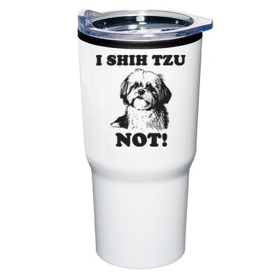 I SHIH TZU NOT Funny Shih Tzu Dog Tumbler