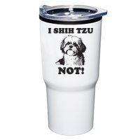 I SHIH TZU NOT Funny Shih Tzu Dog Tumbler