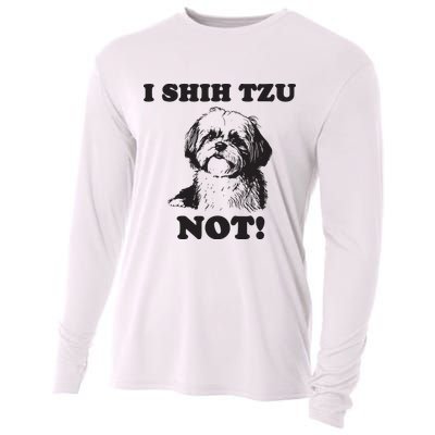 I SHIH TZU NOT Funny Shih Tzu Dog Cooling Performance Long Sleeve Crew