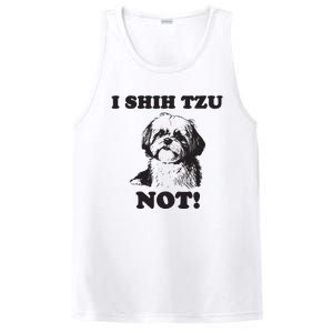 I SHIH TZU NOT Funny Shih Tzu Dog PosiCharge Competitor Tank