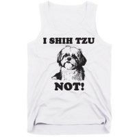 I SHIH TZU NOT Funny Shih Tzu Dog Tank Top
