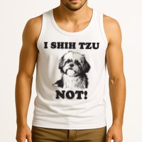 I SHIH TZU NOT Funny Shih Tzu Dog Tank Top