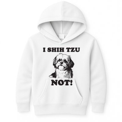 I SHIH TZU NOT Funny Shih Tzu Dog Kids Hoodie