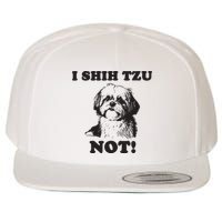 I SHIH TZU NOT Funny Shih Tzu Dog Wool Snapback Cap