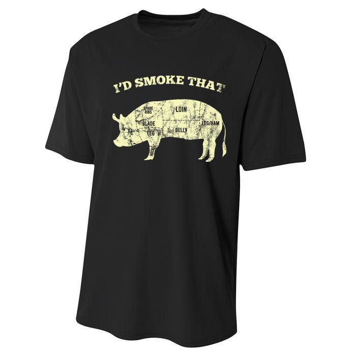 Id Smoke That Pig For A Culinary Student Performance Sprint T-Shirt