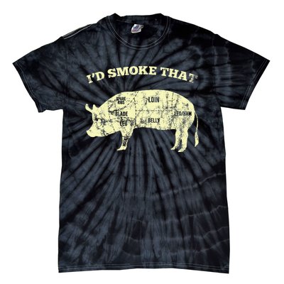 Id Smoke That Pig For A Culinary Student Tie-Dye T-Shirt