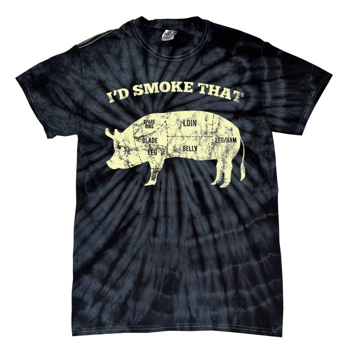 Id Smoke That Pig For A Culinary Student Tie-Dye T-Shirt