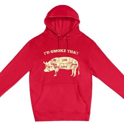 Id Smoke That Pig For A Culinary Student Premium Pullover Hoodie