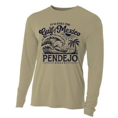 Its Still The Gulf Of Mexico Pendejo Beach Funny Spanish Cooling Performance Long Sleeve Crew