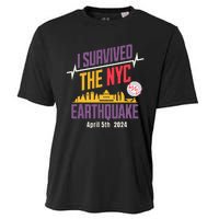 I Survived The Nyc Earthquake April 5 2024 Cooling Performance Crew T-Shirt