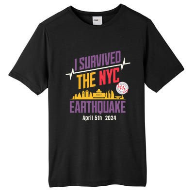 I Survived The Nyc Earthquake April 5 2024 Tall Fusion ChromaSoft Performance T-Shirt