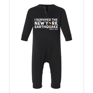 I Survived The New York Earthquake Infant Fleece One Piece