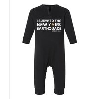 I Survived The New York Earthquake Infant Fleece One Piece