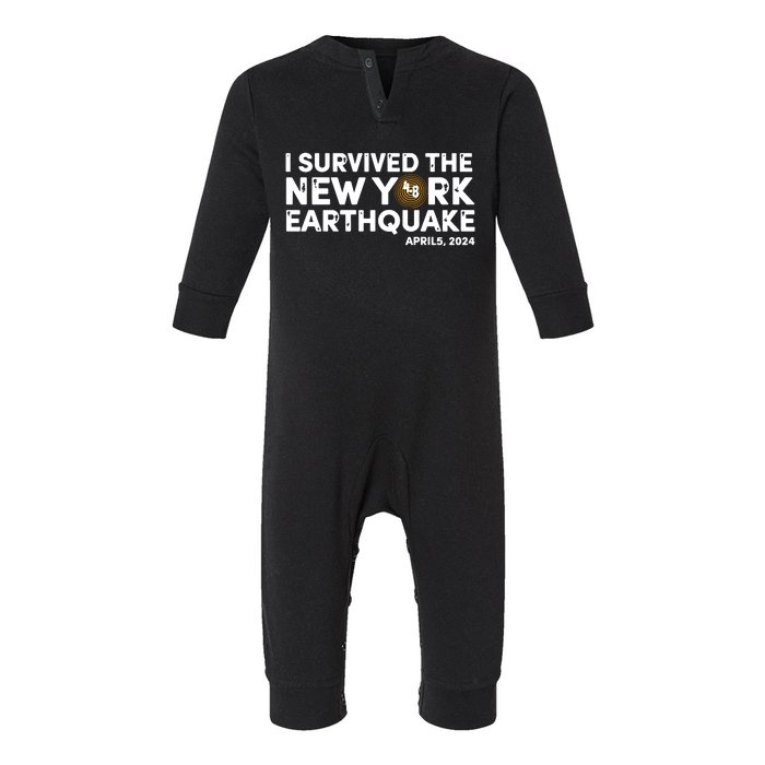 I Survived The New York Earthquake Infant Fleece One Piece